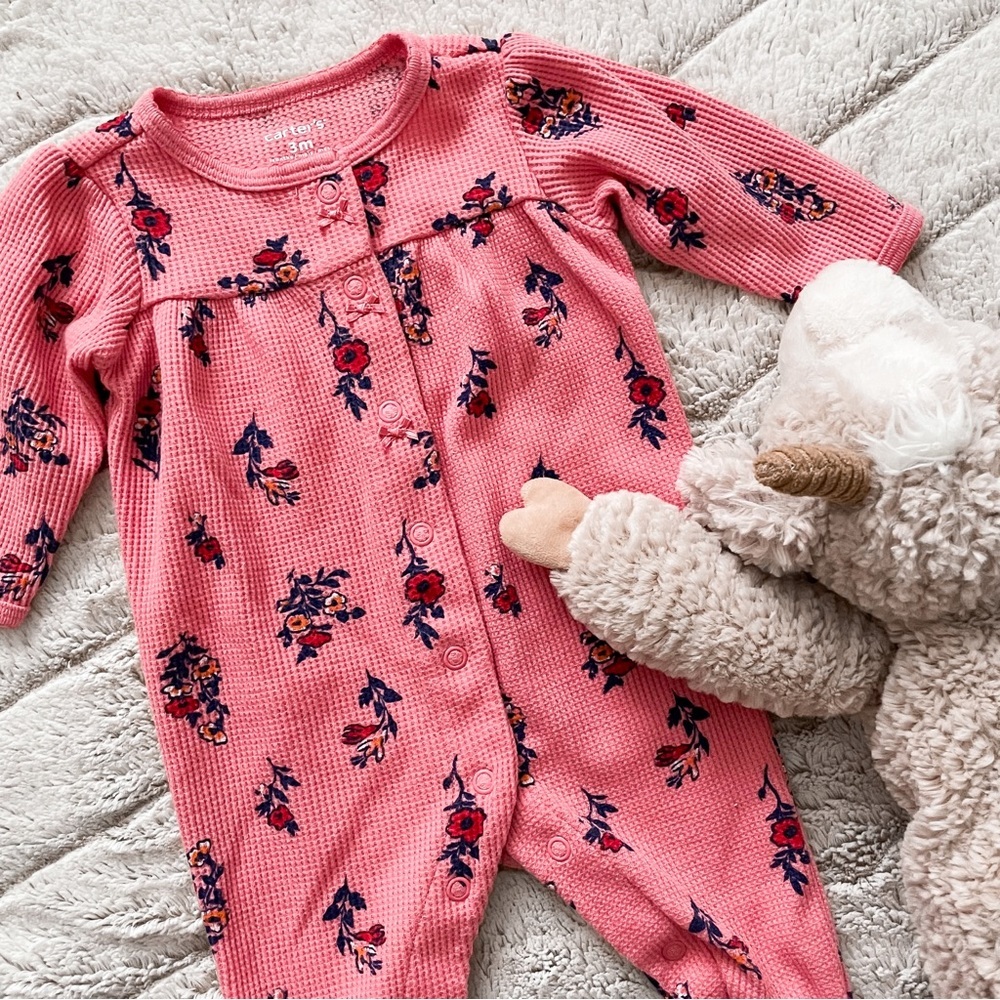 KIDS: Carter's Baby Floral Snap Up Sleep & Play Pajamas